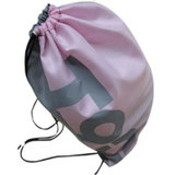 儿童游泳包 男女抽绳双肩背包 防水收纳束口袋子(粉色)