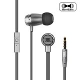 JBL T380A 入耳式有线耳机 HIFI耳塞式 重低音 通用线控带麦耳机 双动圈单元(银色 有线)