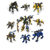 积木变形机器人高达模型男孩拼装玩具独角兽能天使圣兽武装圣兽狮王小颗粒礼物(6225)