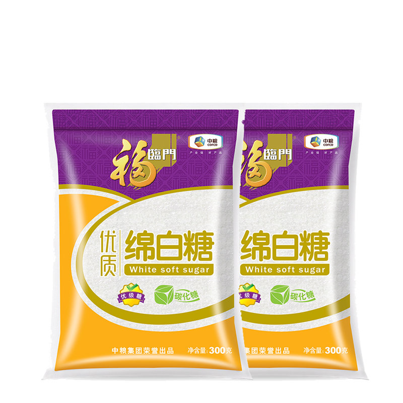 优质绵白糖300g*2袋 福临门/中粮食糖两袋实惠装【图片 价格 品牌 报