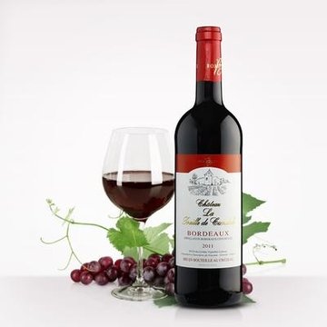 法国波尔多葡藤堡2011干红葡萄酒750ml