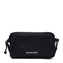 BALENCIAGA男士黑色徽标单肩包 659989-2JMF7-1000黑色 时尚百搭