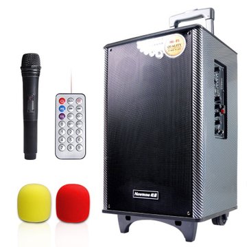 纽曼 (Newmine) SM-1600A 10寸拉杆音箱 插卡广场舞音箱蓝牙户外音响便携移动扩音器配无线麦克风可录音