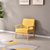 办公沙发茶几组合套装商务办公室沙发简约现代接待小型会客三人位(黄色)