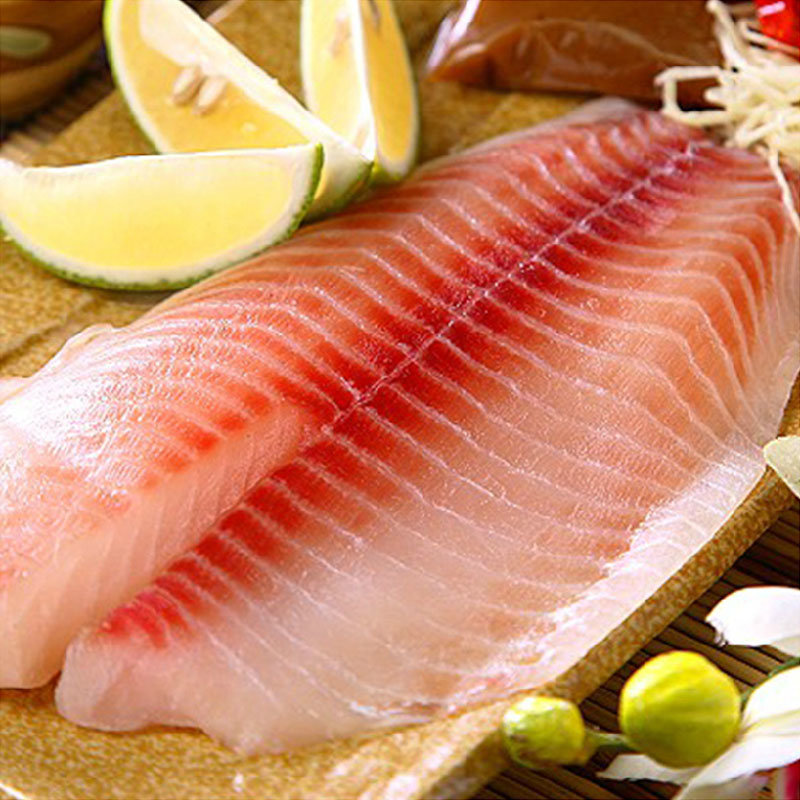 【日本速冻食品图片】生鲷鱼片 生鱼片 刺身鲷鱼片 1片/150g左右 鲷鱼