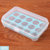 红凡 创意便携塑料双层鸡蛋收纳盒鸡蛋盒15格 厨房冰箱大保鲜盒塑料储物盒 鸡蛋托(蓝色)