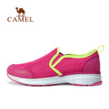 Camel/骆驼户外徒步鞋 春夏女款透气防滑耐磨套脚徒步鞋 A71149630(红色 35)