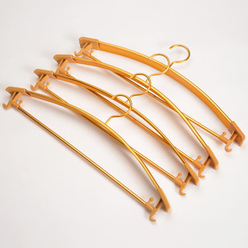 lianshangyi铝三角衣撑子10个装太空银铝三角衣架10个富贵金铝三角