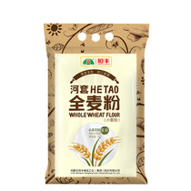 河套面粉全麦粉4kg 中华老字号 小麦粉含麦麸皮 烘焙原料 家用面粉全麦粉4kg