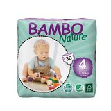 Bambo Nature 原装进口丹麦班博自然系列婴儿纸尿裤4号 30片-M号