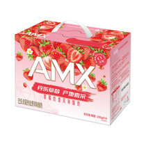 【官方正品】3月产安慕希丹东AMX草莓奶昔风味酸奶230g*10瓶牛奶