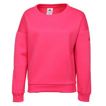 阿迪达斯ADIDAS女装运动训练套头衫休闲卫衣 AH5676(粉色 XL)