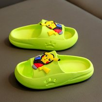 SUNTEK奥特曼儿童凉拖鞋夏季男童小孩防滑软底室内家用网红女童宝宝拖鞋(30/31(适合脚长18.5cm)约6岁 绿色)