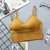 SUNTEK卡卡同款性感美背瑜伽运动文胸可拆卸加厚胸垫聚拢小胸显大内衣女(姜黄 加厚垫4厘米（80-120斤）)