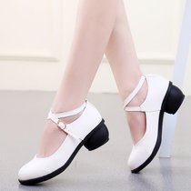 广场舞鞋子跳舞鞋 女夏季新款舞蹈鞋现代舞鞋女软底透气舞鞋(42)(深棕色)