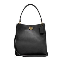 超市-单肩包Coach女士单肩包CHARLIE水桶包55200B4BK(黑色)