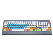 升派 联想台式一体机电脑键盘保护膜 JME2209U KU-0989 SK-8821 S510(七彩半透明蓝底201)