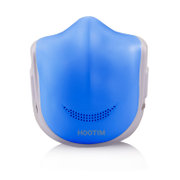 皓庭（HOOTIM）电动防霾口罩便携主动送风过滤pm2.5小型空气净化器 蓝色(蓝色)