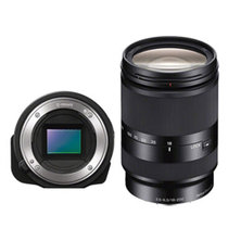 索尼（SONY）ILCE-QX1L/BQ 镜头式微单数码相机 微单相机 索尼QX1单机(搭配E18-200长焦镜头)(黑色)