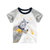 浒浒豹2021童装新款夏季儿童短袖T恤男孩子的衣服 儿童服装(白色 100cm)