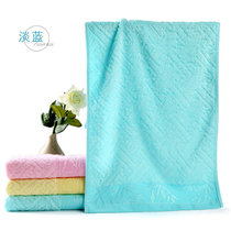 知心毛巾(1条装)竹纤维洗脸面巾柔软吸水成人毛巾7067(淡蓝色)