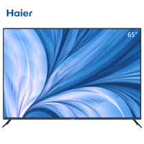 海尔(Haier)65U3 65英寸 免遥控远场语音 金属全面屏 8K ready 4K超高清 2+32GB 晶釉蓝 智能电视