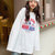 MISS LISA秋冬新款韩版白色洋气纯棉长袖t恤女装百搭洋气上衣YD625(玫瑰小熊白色 M(80-100斤))