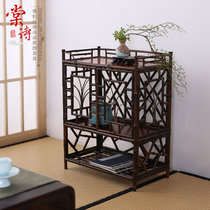 棠诗茶道竹制仿古茶棚功夫茶具收纳柜茶壶收纳柜茶棚博古架多宝阁