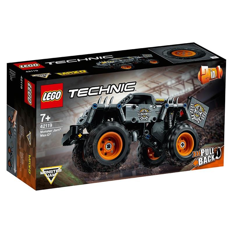 lego乐高机械系列42119monsterjammaxd疯狂大脚怪车积木玩具