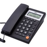 得力785电话机 办公家用座机 固定电话 免提通话 可接分机 防雷击 带闹钟