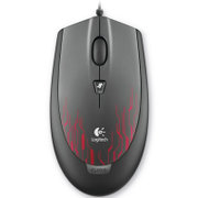 罗技（Logitech）G100游戏鼠标（黑红色）