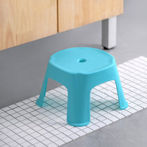 茶花塑料儿童小凳子加厚卡通防滑家用时尚创意凳沙发凳小板凳幼儿(格林普通款蓝色)