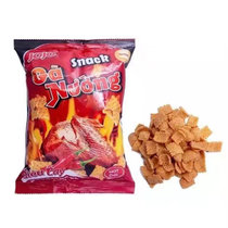 JOJO虾味脆条越南进口食品入口香脆可口浓厚的鲜虾味童年美味零食墨鱼味脆卷香辣蟹味虾片香辣烤鸡味脆片组合装(香辣烤鸡味脆片2包)