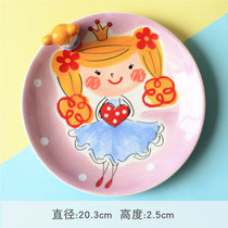 INDRA泰国进口小公主卡通儿童餐具碗盘水杯釉下彩(小公主盘)