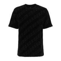 FENDI黑色男士T恤 FY0936-AHCA-F0QA1 04XL码黑色 时尚百搭