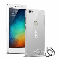 木木（MUNU）步步高vivo X6手机壳 X6/A/D手机壳 手机套 保护壳 手机保护套 外壳硬壳 电镀金属边框后盖(银色-镜面版)