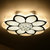 美吉特 花形led吸顶灯 现代简约创意圆形客厅卧室花瓣灯具 客厅房间卧室餐厅现代平板灯双色遥控DG006(520mm 48W 白光)