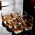 威士忌杯子6只套装洋酒杯玻璃酒杯 酒吧啤酒杯水杯茶杯加厚耐热(小方杯（180ML）6只装)