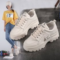 SUNTEK女鞋2021新款冬季白色百搭加绒厚底马丁雪地靴女学生保暖二棉鞋子(35 米色1A02【低帮春秋单鞋】)