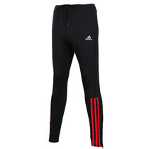Adidas阿迪达斯男裤2016冬新款运动裤训练跑步紧身裤长裤AX6528(黑色 XL)