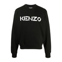 KENZO男士黑色徽标运动衫 FA65SW0004MD-99L码黑色 时尚百搭