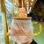 日式锤目纹水杯玻璃杯茶杯果汁杯牛奶家用玻璃带盖带勺子早餐杯子(锤纹把杯+粉猪公仔竹盖+樱花勺)