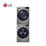 LG 9KG热泵式烘干机10.5公斤洗衣机洗烘套装机FG10TV4+RC90V9KV2W
