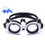 儿童游泳装备儿童泳镜男童防水防雾游泳眼镜大框女童可爱(黑白蓝熊猫两件套)