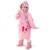 学生儿童雨衣 男女宝宝时尚EVA环保带书包位儿童雨衣(L)(粉红色)