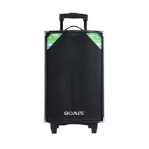 索爱(soaiy) SA-T10 10寸低音户外拉杆音响大功率 移动电瓶音箱 广场舞便携式可插USB、SD卡功能