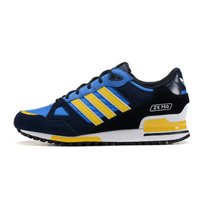 Adidas 阿迪达斯 三叶草复古鞋 男子运动鞋 ZX750经典鞋2016秋季跑步鞋(黑黄蓝 44)