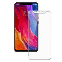 小米6钢化膜小米8/小米8SE/小米max3/mix2s/红米6/6Pro全屏膜钢化玻璃膜手机膜保护膜全屏覆盖贴膜(白色 小米8)