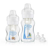 布朗博士  初生婴儿玻璃宽口套装奶瓶（晶彩特别版）（1x8oz+1x4oz+2xL2） wb92001