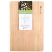 小刘菜板 整木一体裁切 加厚独板型实木砧板 案板 精装进口百年小叶椴木尊贵系列 (50*35*4.5cm）